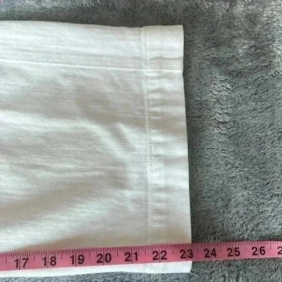 Karen Kane Denim Crop Jeans in White Size 4 EUC - Picture 7 of 8